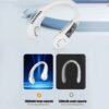 Neck Fan Portable Bladeless Hanging Neck 600mAh Rechargeable Air Cooler 3 Speed Mini Summer Sports Fans